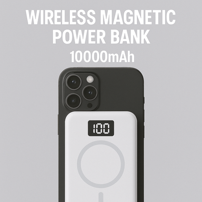 Magnetic Power Bank – 10000mAh Wireless Portable Charger