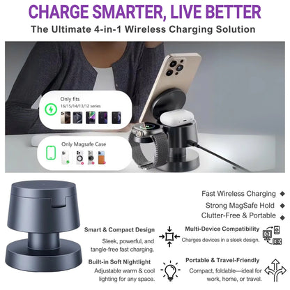 Wirenoso - MagDock Pro 4-in-1 Charging Station