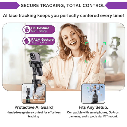 Wirenoso - Smart 360° Auto Face Tracking Tripod