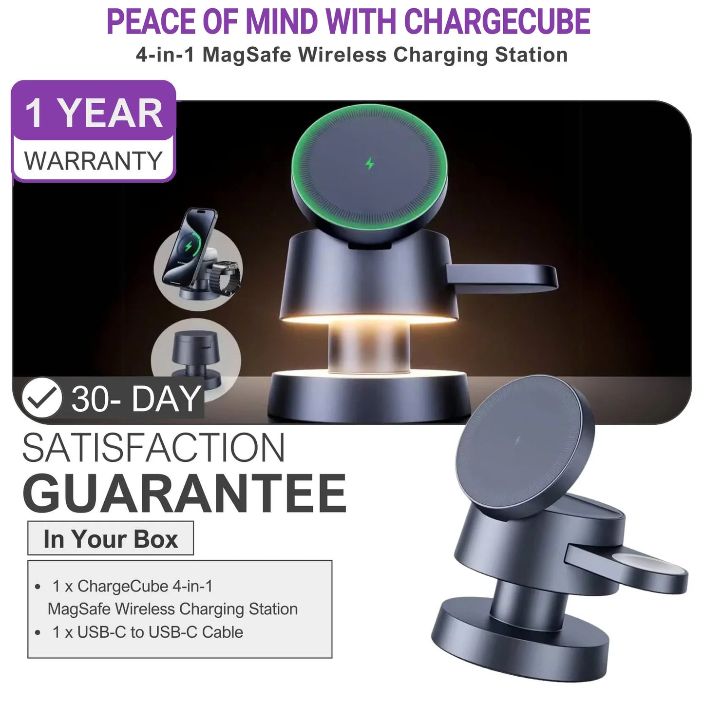 Wirenoso - MagDock Pro 4-in-1 Charging Station