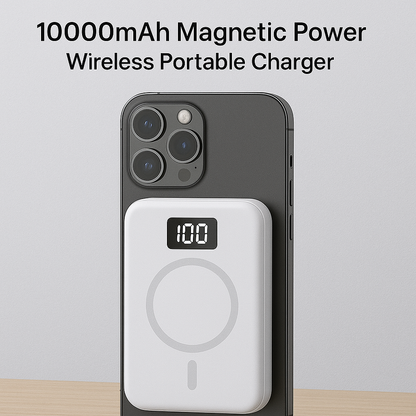 Magnetic Power Bank – 10000mAh Wireless Portable Charger