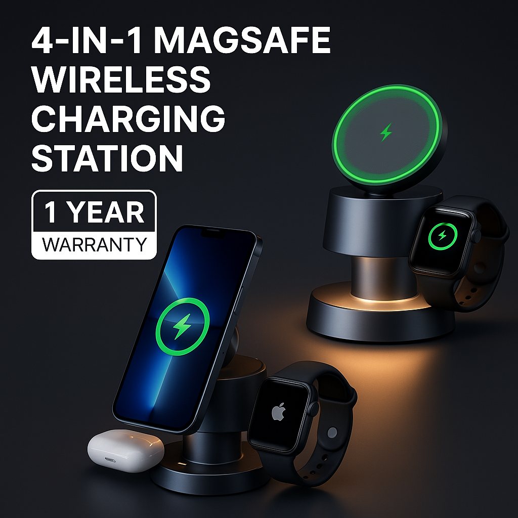 Wirenoso - MagDock Pro 4-in-1 Charging Station